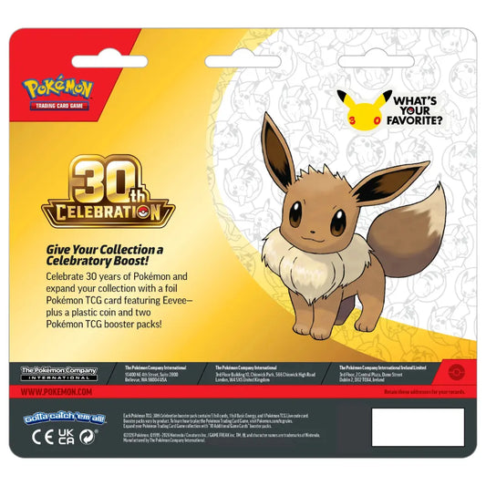 30th Celebration - 2-Pack Blister Collection: Eevee (2 Boosters)