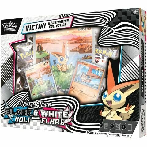 Black Bolt & White Flare Victini Illustration Collection