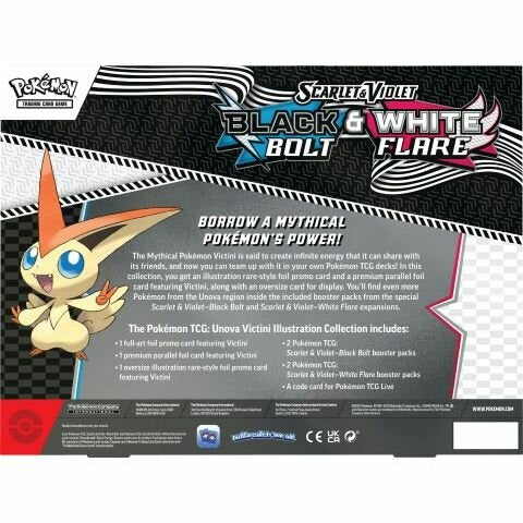 Black Bolt & White Flare Victini Illustration Collection