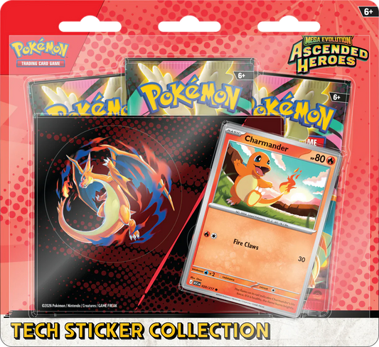 Pokémon Ascended Heroes Tech Sticker Blister Charmander